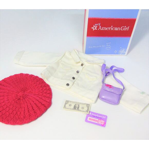 NEW American Girl 18” Doll Clothes TRUE SPIRIT ACCESSORIES Hat Purse Money Coat - Picture 2 of 10